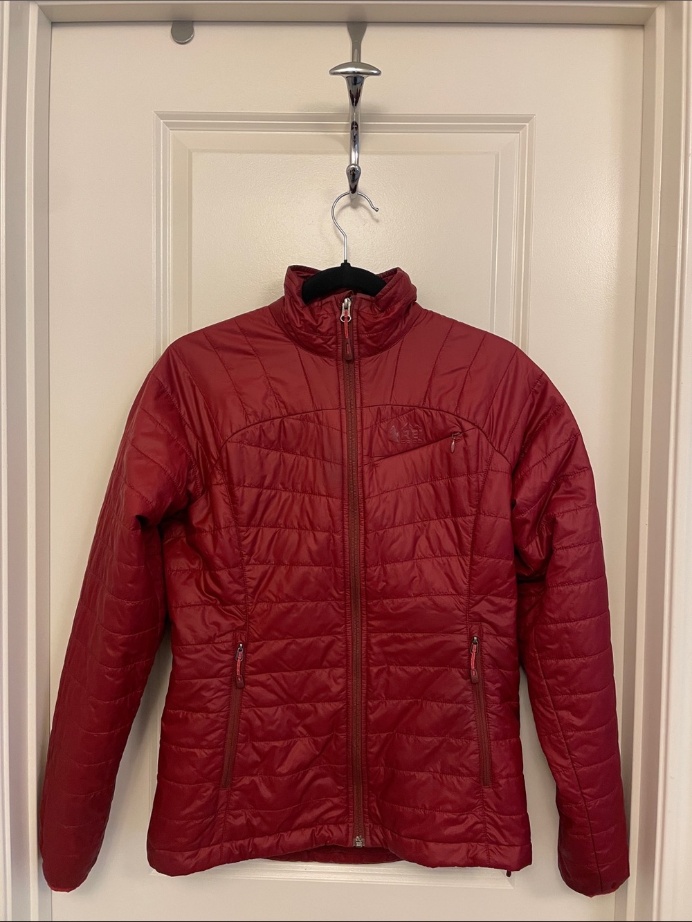 REI Women's Quilted Puffer Jacket in Red